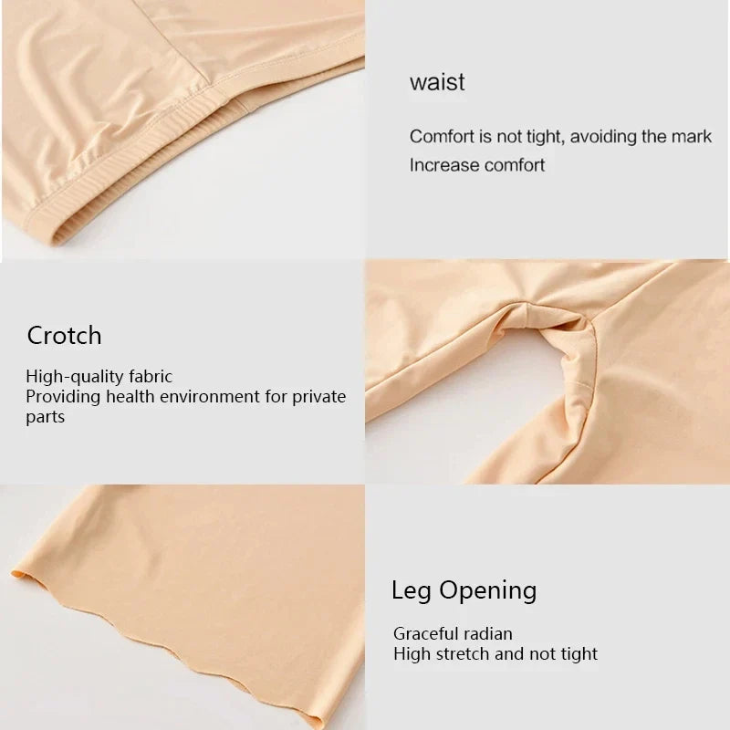 Seamless Safety Short Pants Summer Women Plus Size Boxers For Female Anti Rub Safety Shorts Under Skirt Panties Underwear 3XL