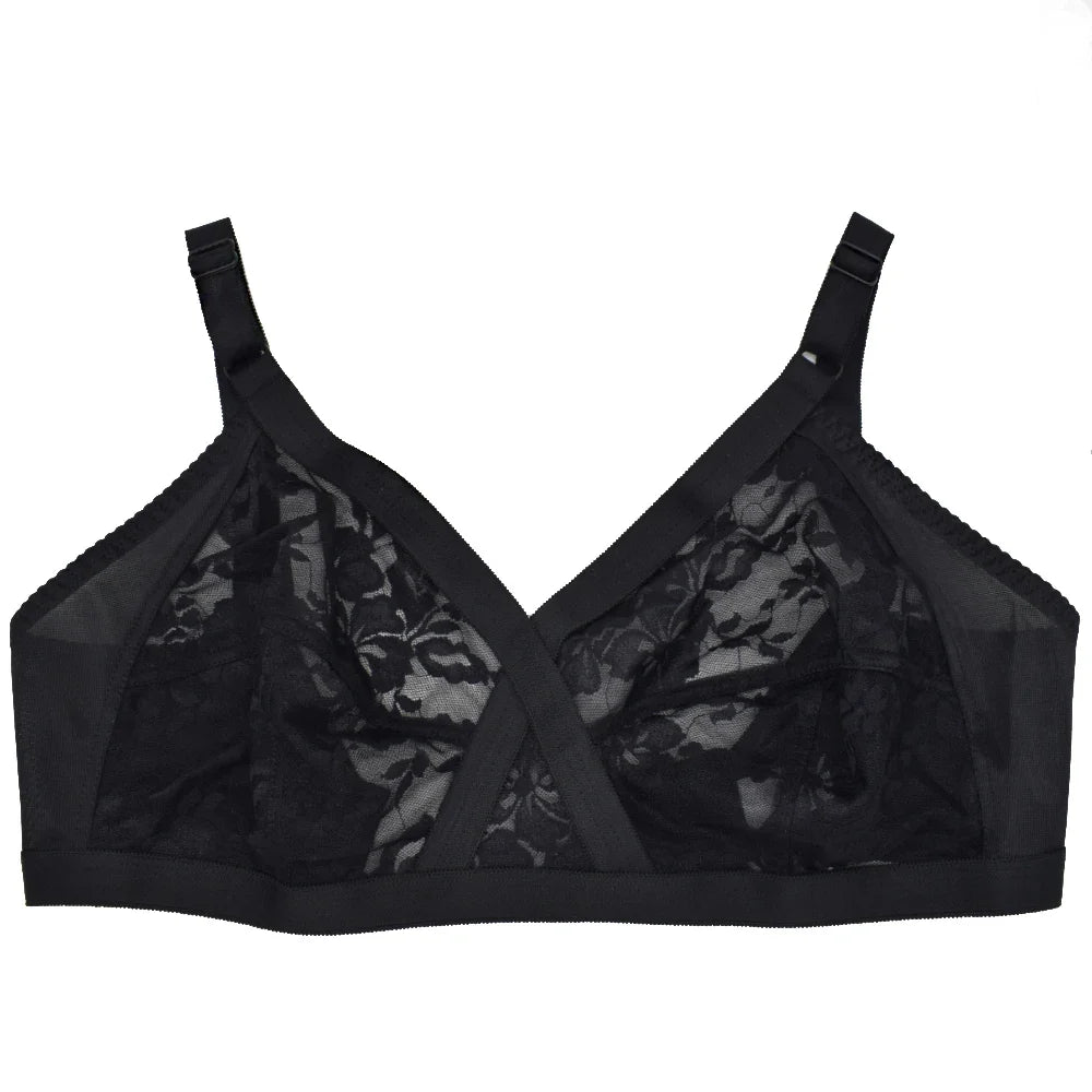 Bra For Women Lace Bralette Wireless Big Bosom Minimizer Plus Size Sexy Lingerie Female Underwear Full Cup BH Tops