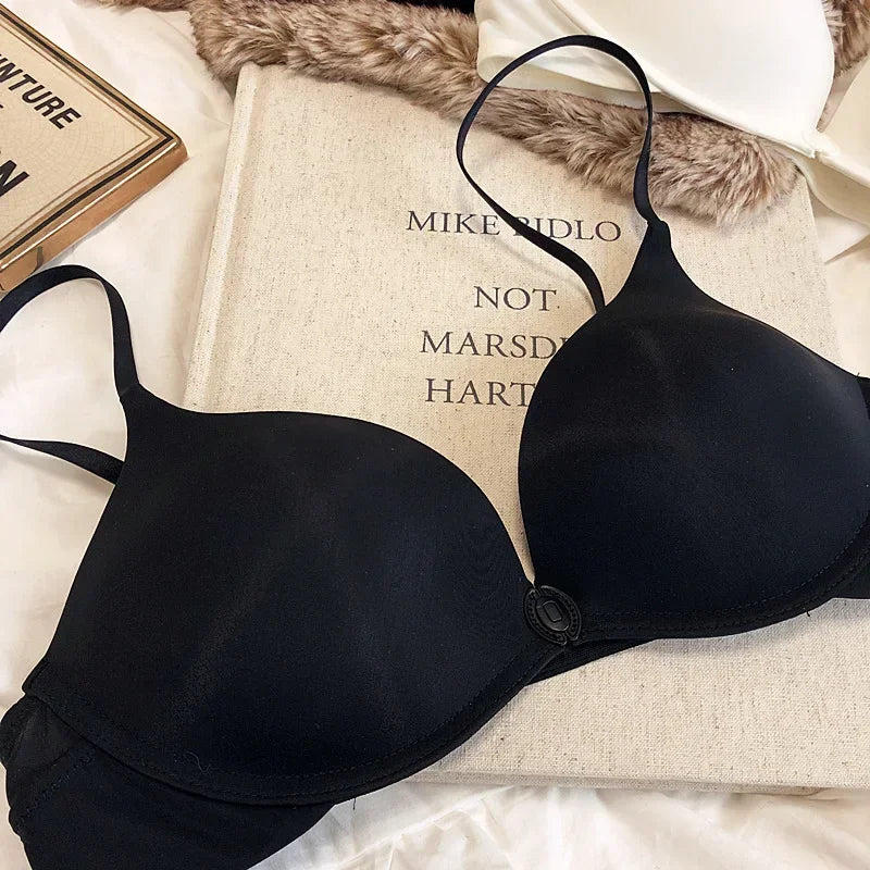 MOYISU Seamless Sports Bra Wireless Front Hook Backless Ultra Thin Breathable Plus Size Quick Dry Workout Bralette