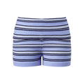 Women Knit Shorts Fold-Over Waist Elastic Comfy Striped Casual Shorts Pants Summer Fall Fashion Bohemian Short Pants