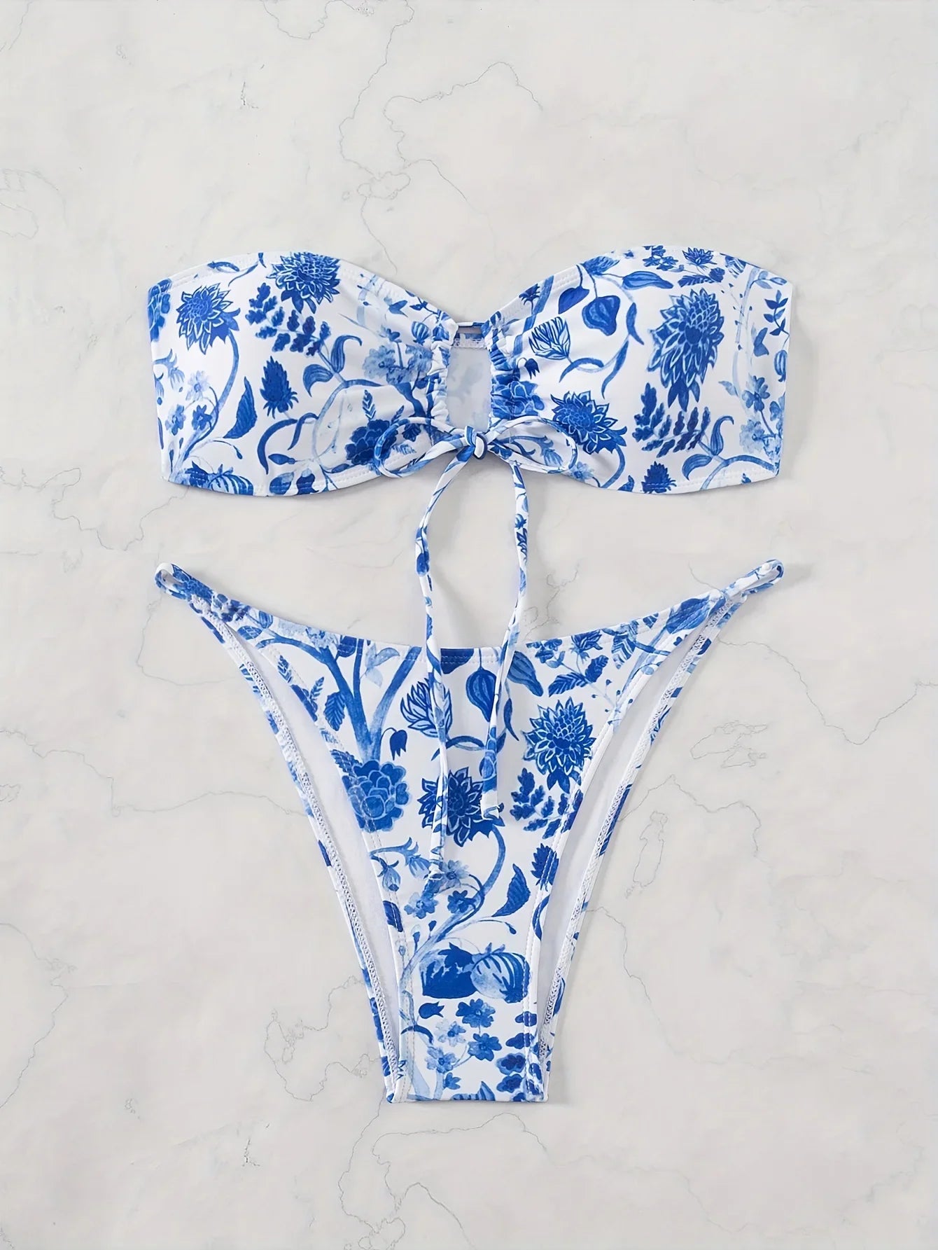 ZTVitality Sexy Print Bikini Set 2024 New Arrival Padded Bra Bandage Strapless Swimsuit Women Swimwear Summer Beachwear Biquini