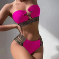 Black Bikini Women 2024 Sexy Swimsuit Female High Waist 2 Piece Swimwear Solid Swimming Bandeau Bathing Suit Beachwear Biquini