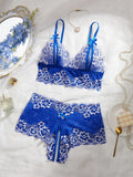 Elegant Design Open Chest Bra And Crotchless Panties Set Comfortable Fashion Underwear Suitable For All Occasions Valentine Gift