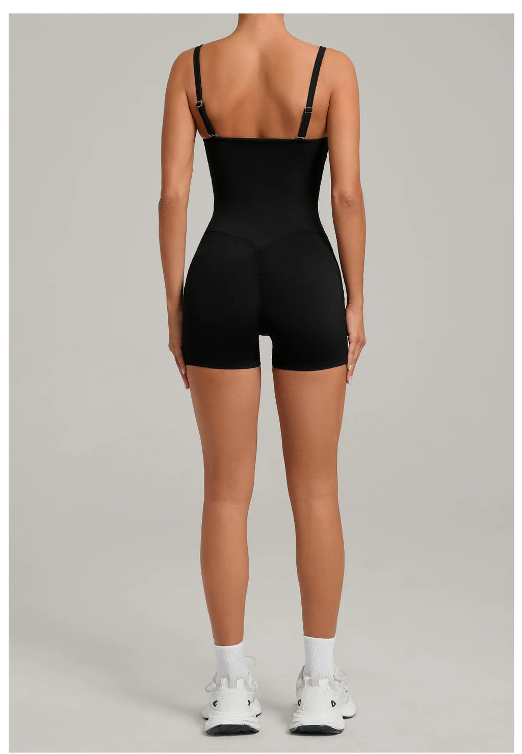 Womens Two Way Wear Bodysuit Sleeveless Yoga Stretch One Piece Romper Sexy Fitness Side Pockets Sportwears Bodysuit
