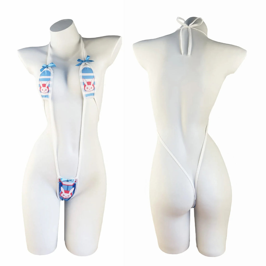 Backless Sexy Straps Bandage Underwear Set One-piece Bikini Costume Women Pajamas Lingerie Uniform Cosplay