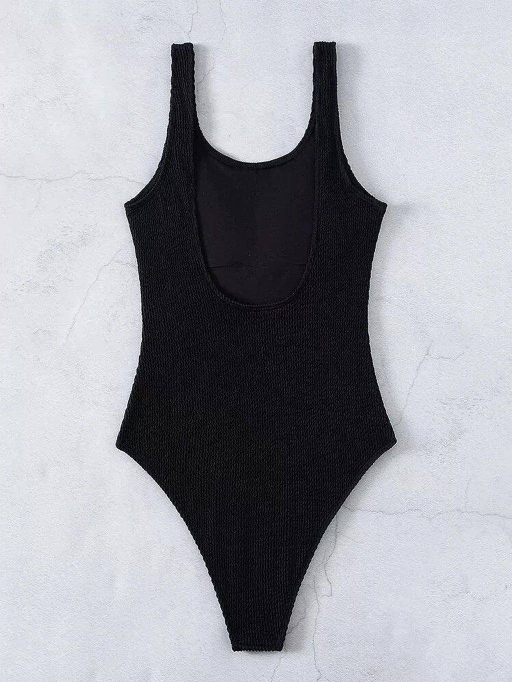 Ladies Solid Stripe One-Piece Swimsuit Comfortable Strap Offers Best Support Fashionable Design for Summer Beach And Pool Days