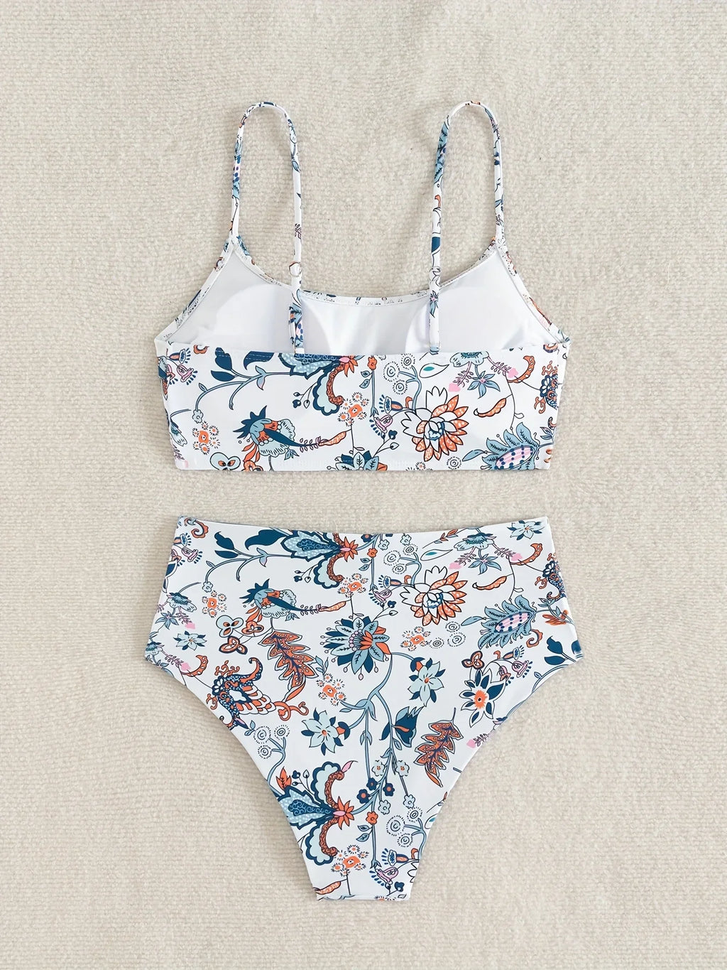 ZTVitality Sexy Floral Print Female Swimsuit Women Bikini 2025 Swimwear High Waist Bikinis Two Pieces Summer Beachwear Biquini