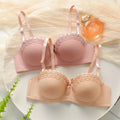 2-piece set of multi-color women underwear with steel rims gathered bra embroidered lace daily sweet braissere push up bra 1903