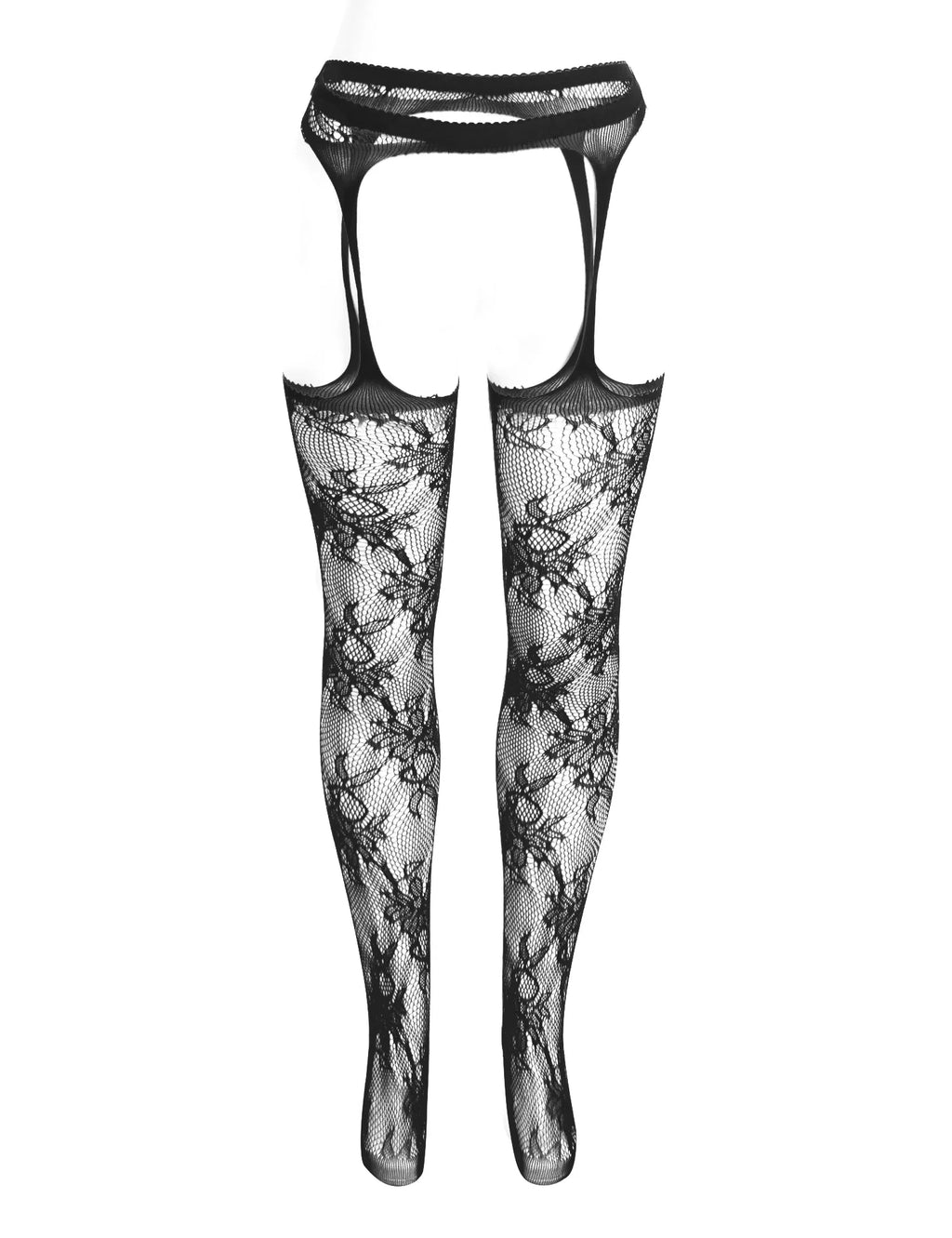 5xl 3xl Fishnet Stocking Pantyhose Black High Elastic Bodystoking Sexy Underwears Plus Size Floral Tights Women Long Stockings