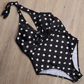 S - XXL Halter Polka Dot Female Swimwear One Piece Swimsuit Women Backless Monokini Bathing Suit Swim Bodysuit Bather Beachwear