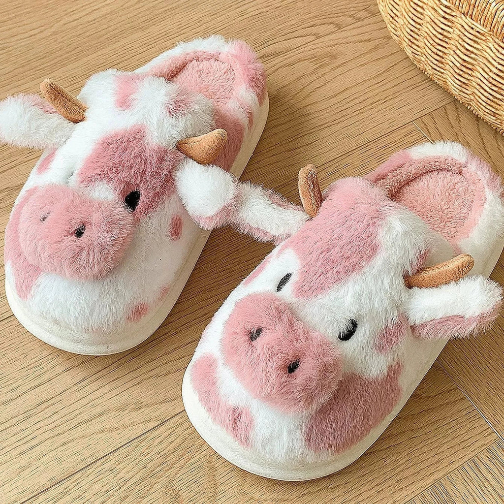 Halloween Christmas Cartoon Cow Kigurumi Unicorn Pajama Slipper Jumpsuit Women's Cute Zipper Hooded Sleepwear Onesies Winter