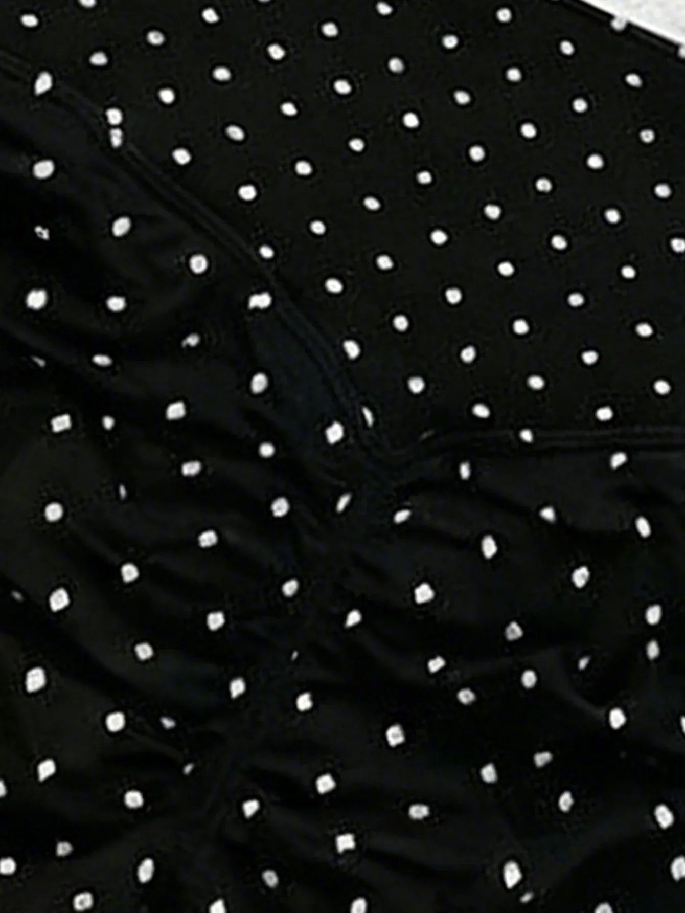 Sexy Black Polka Dot Print Seamless Yoga Sets Women Hanging Neck Pleate Sports Bra Tight High Waist Short Running Fitness Suits