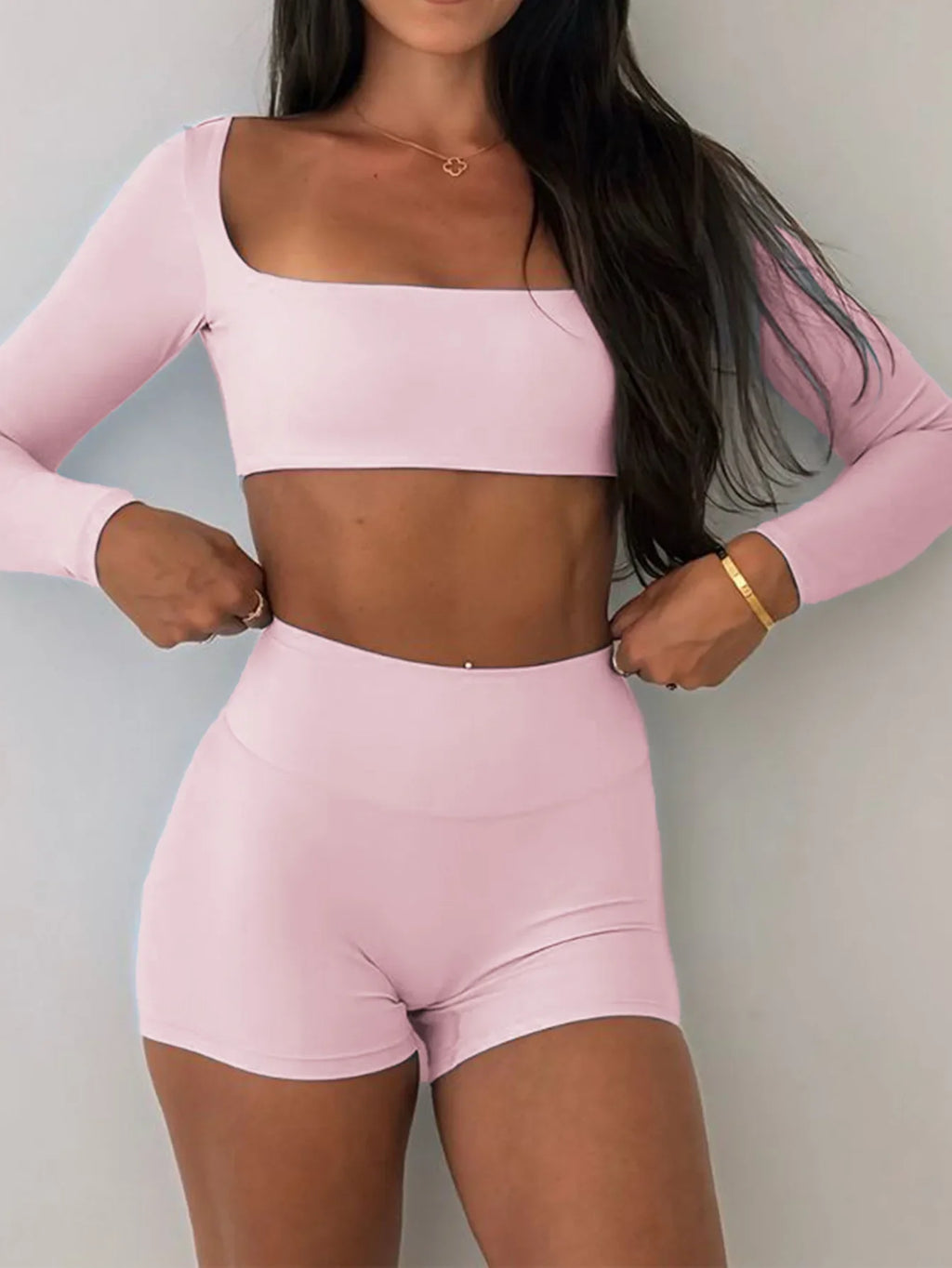 European and American yoga sports vest T-shirt shorts suit