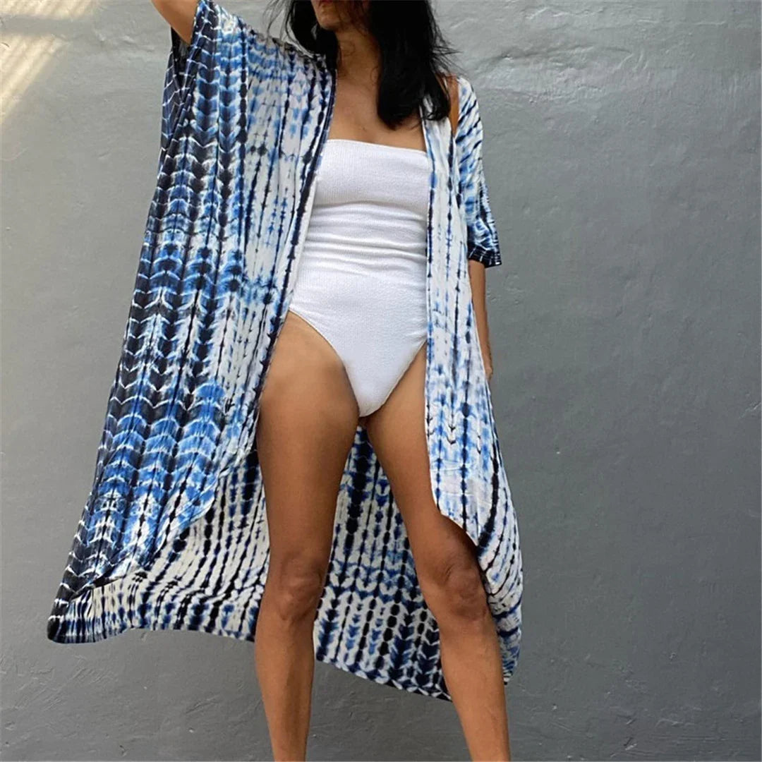 17 Colors Leopard Printed Colorful With Belt Tunic Cover-ups Beach Dress Beach Wear Beachwear Female Women Beach Cover Up V4510L