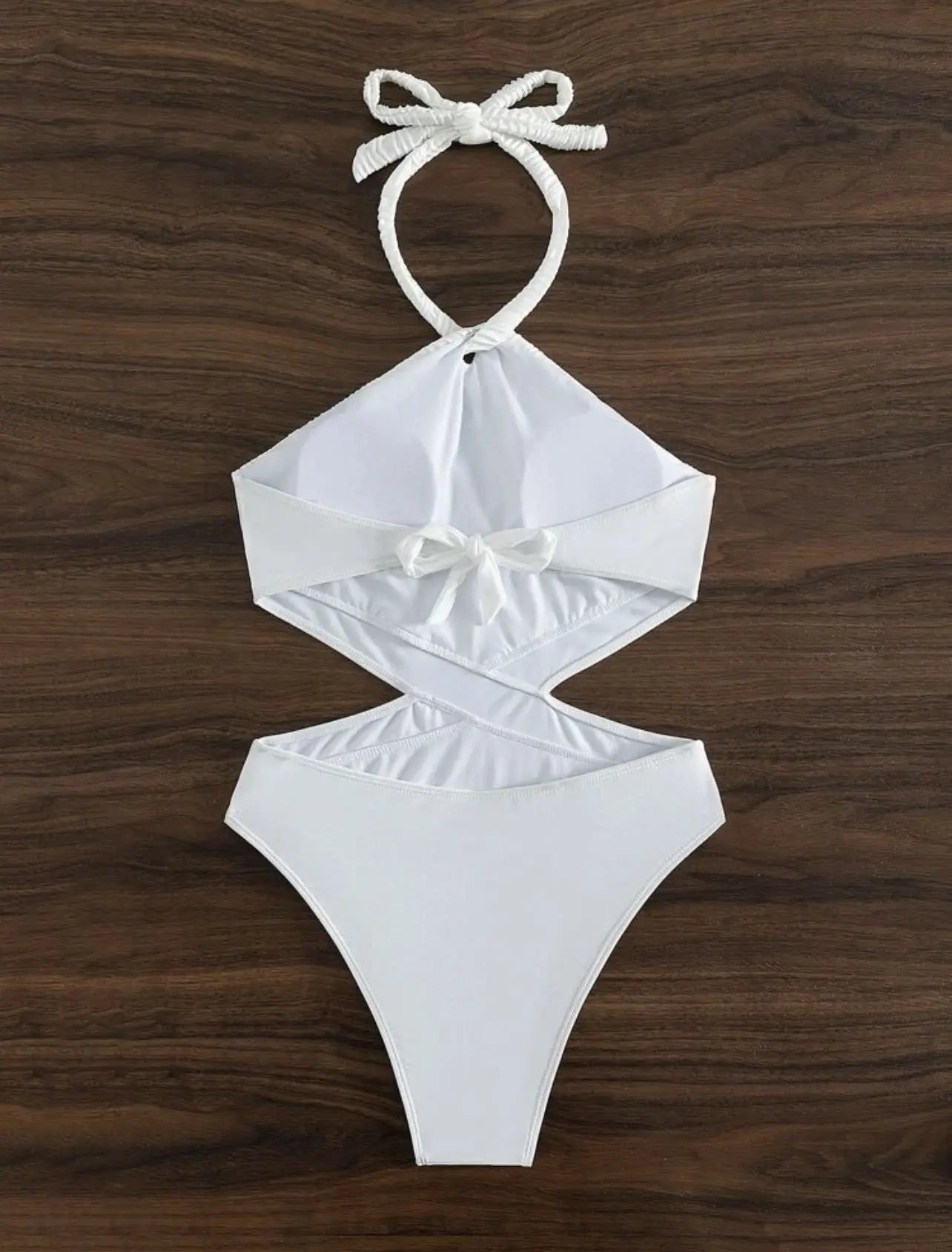 Sexy One Piece Swimsuit 2024 Women Black White Hollow Out Backless Beach Bodysuit Brazilian Bathing Suit Tummy Control Beachwear