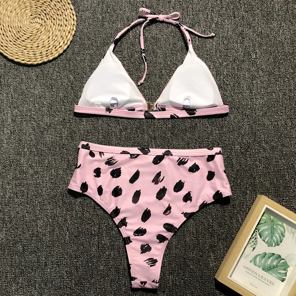 Sexy Bikini Women Swimwear Swimsuit Leopard High Waist Bikinis Set Bathing Suit Beach Bikini Female Push Up Banadores Mujer 2026