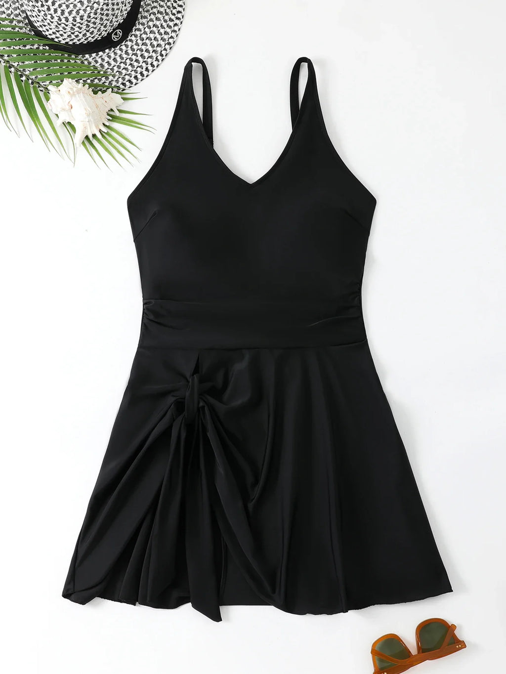 2026 Large Plus Size Swimsuit Women One Piece Strappy Beach Dress Swimwear Female Bathers Bathing Swimming Swim Suit Beachwear