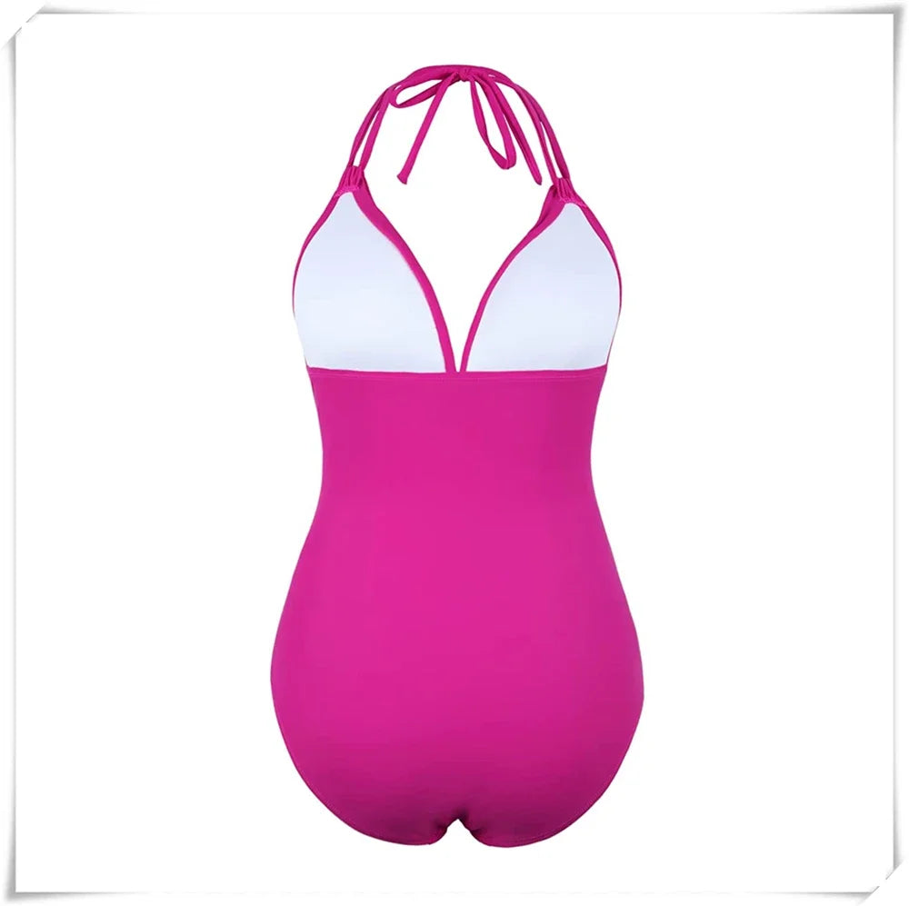 Ruched Wrinkled One Piece Swimsuit Women Swimwear Female Monokini Backless Swimsuits 2025 Bathing Suit Swim Beach Wear Bodysuit