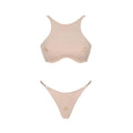 Sexy 3Pcs Swimsuit With Mini Skirt Women Bikini Push Up Swimwear Solid Biquini High Cut Monokini Swim Suit Bathingsuit Beachwear