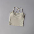Women's Slim Fit Yoga Fitness Vest Skin Friendly Nude Sports Bra Pilates Top Beautiful Back Design Suspension Yoga Sports Bra