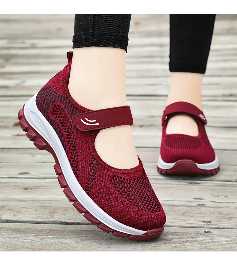 Women Shoes Breathable Vulcanized Shoes Purple Women Sneakers Fashion Breathable Mesh Casual Walking  Women Work