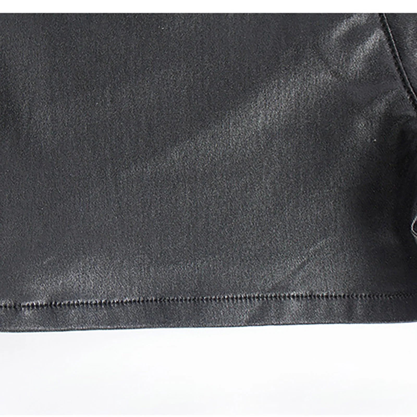 Women's Zipper Pu Leather Shorts High Waist Stretch Slim Lift Hip Motorcycle Shorts Summer Sexy Bodycon Black Leather Shorts