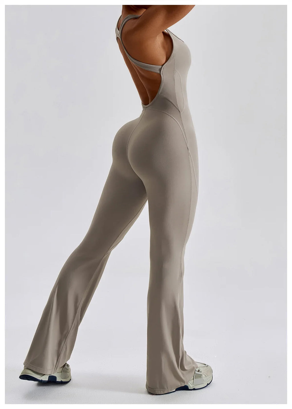 Women Fitness Bodysuit Backless One Piece Yoga Set Jumpsuit Sports Gym Workout Clothes Tights Active Wear Slim Playsuit Female