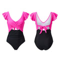 Womens Lace Fly Sleeve Bodysuit Swimwear V Neck Bikini Front Twist Cutout Tummy Control Bathing Suits Beachwear