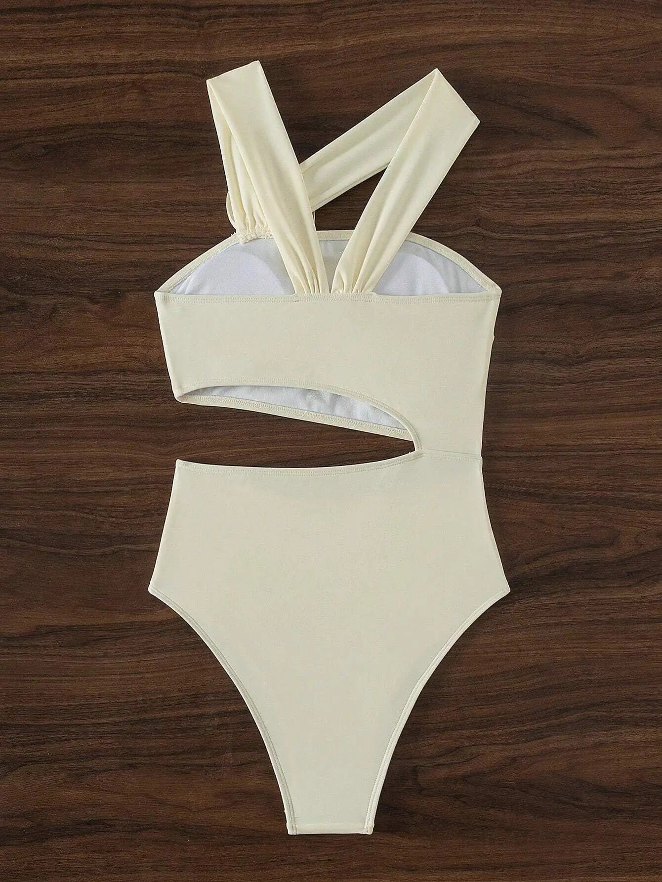 sexy 3D flower skew collar swimsuit one piece bikini hollow waist thong swimwear bodysuits women biquini bathing suits tankini