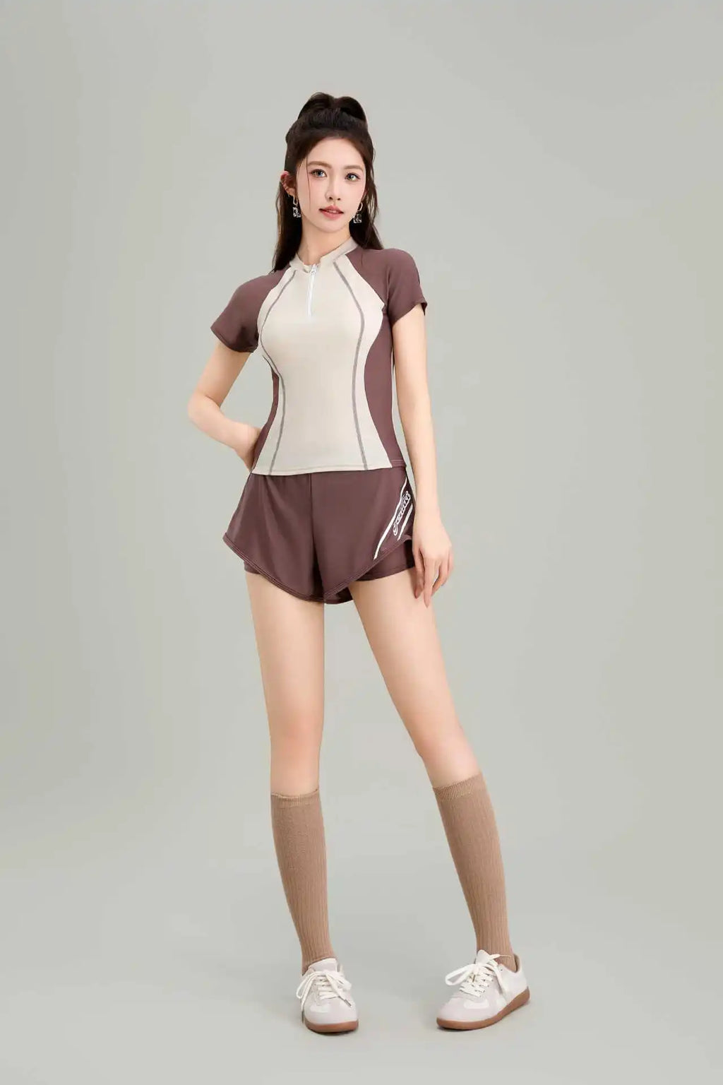 New Split Swimsuit for Women, Conservatively Concealed and Slimming, Swimming Pool Exclusive for Girls' Vacation Swimsuit