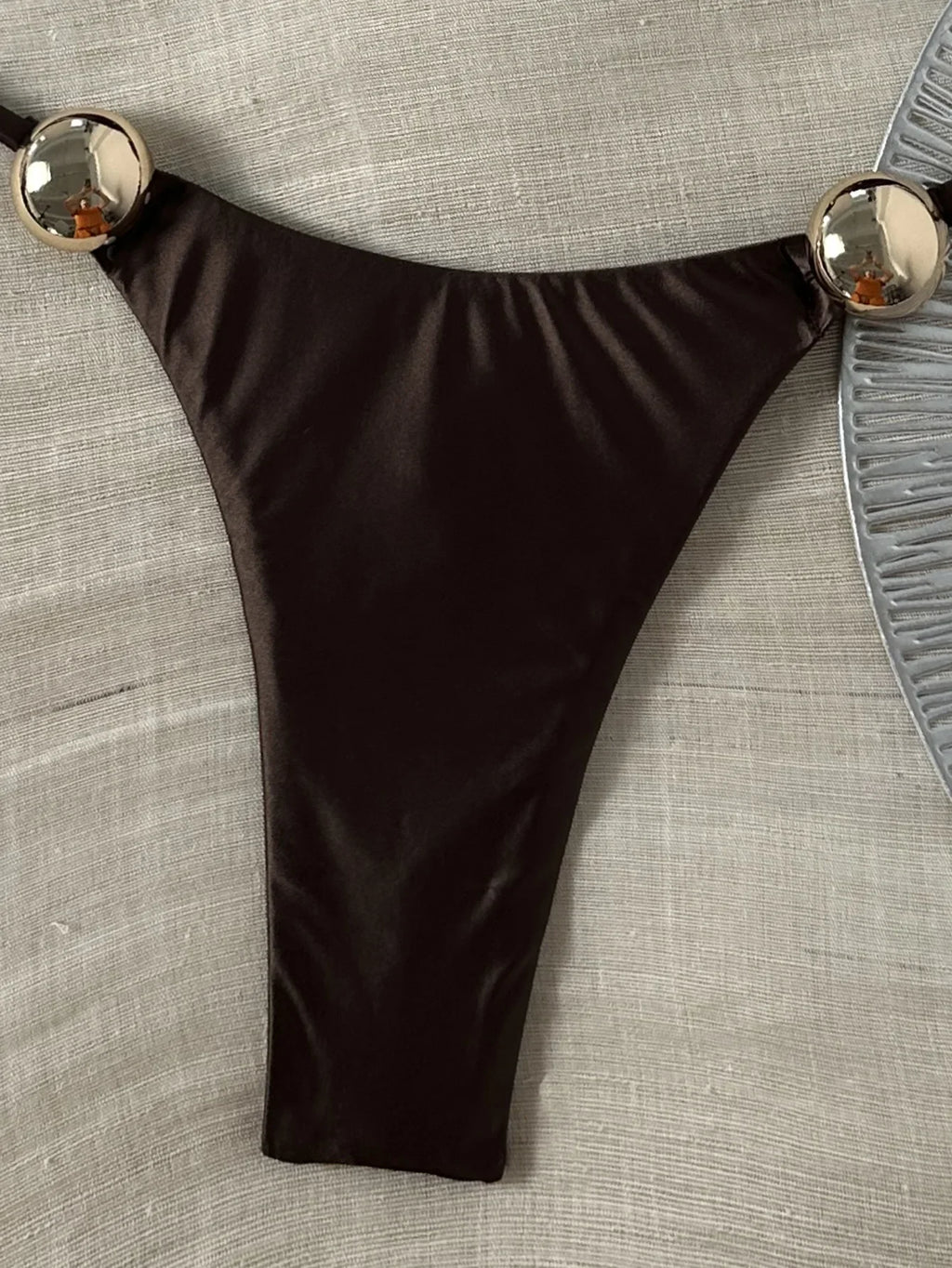 Metal Buckle Satin Bikini Women Mini Micro Thong Swimwear Female Swimsuit Two-pieces Bikini Set High Cut Bathing Suit Swim Lady