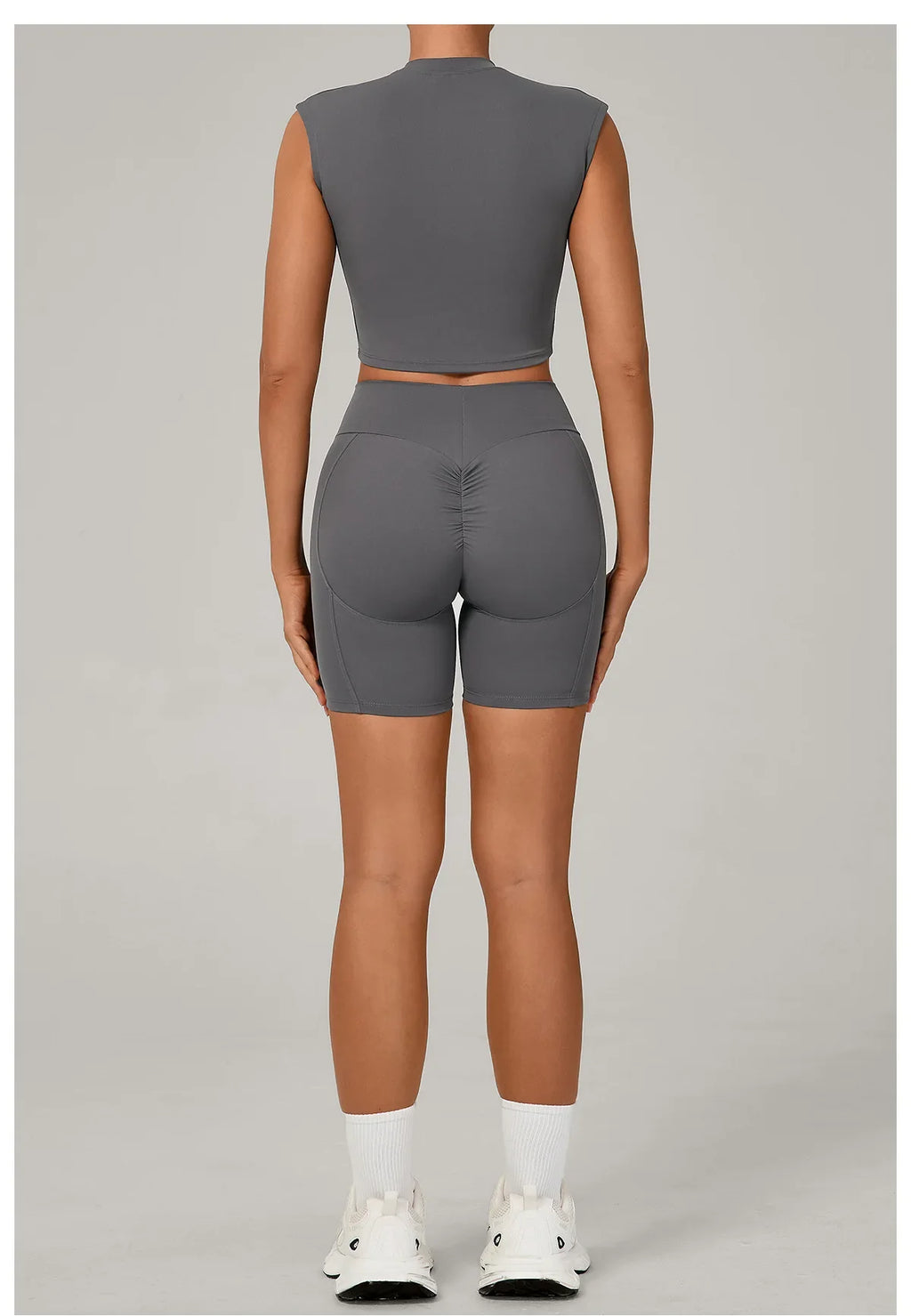 Naked Yoga Sets Women Quick Drying Slim Sports Shirt Fitness Suit Outdoors Sport High Waist Shorts Tight Running Workout Clothes