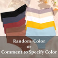 20PCS Women's Seamless Maillard Underwear Sexy V-Shaped Mid Waist Ice Silk Brief 10 Soild Color Cozy Stretch Sexy Underpant S-XL