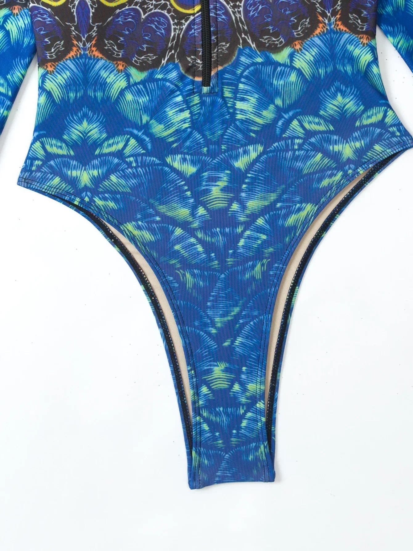 2026 Printed Long Sleeve with Long Pants Sexy One Piece Swimsuit Women Swimwear Female Flowers Padded Bather Bathing Suit Swim