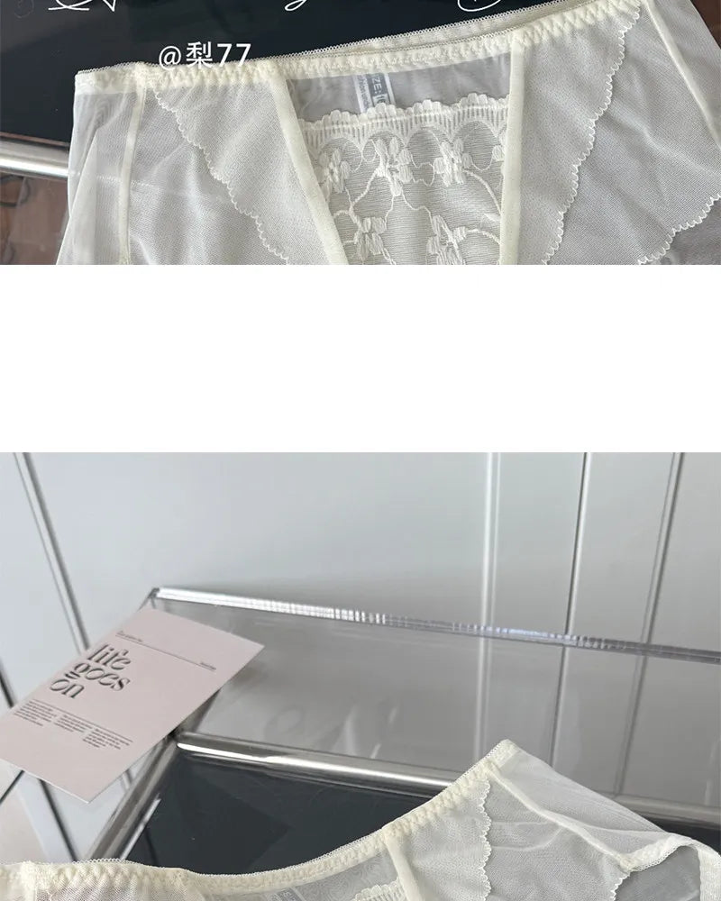 Summer Hot Sale! Front Closure Compression Bra for Small Bust - Sexy Lace Back Push Up Bralette, Lightweight Invisible Comfort