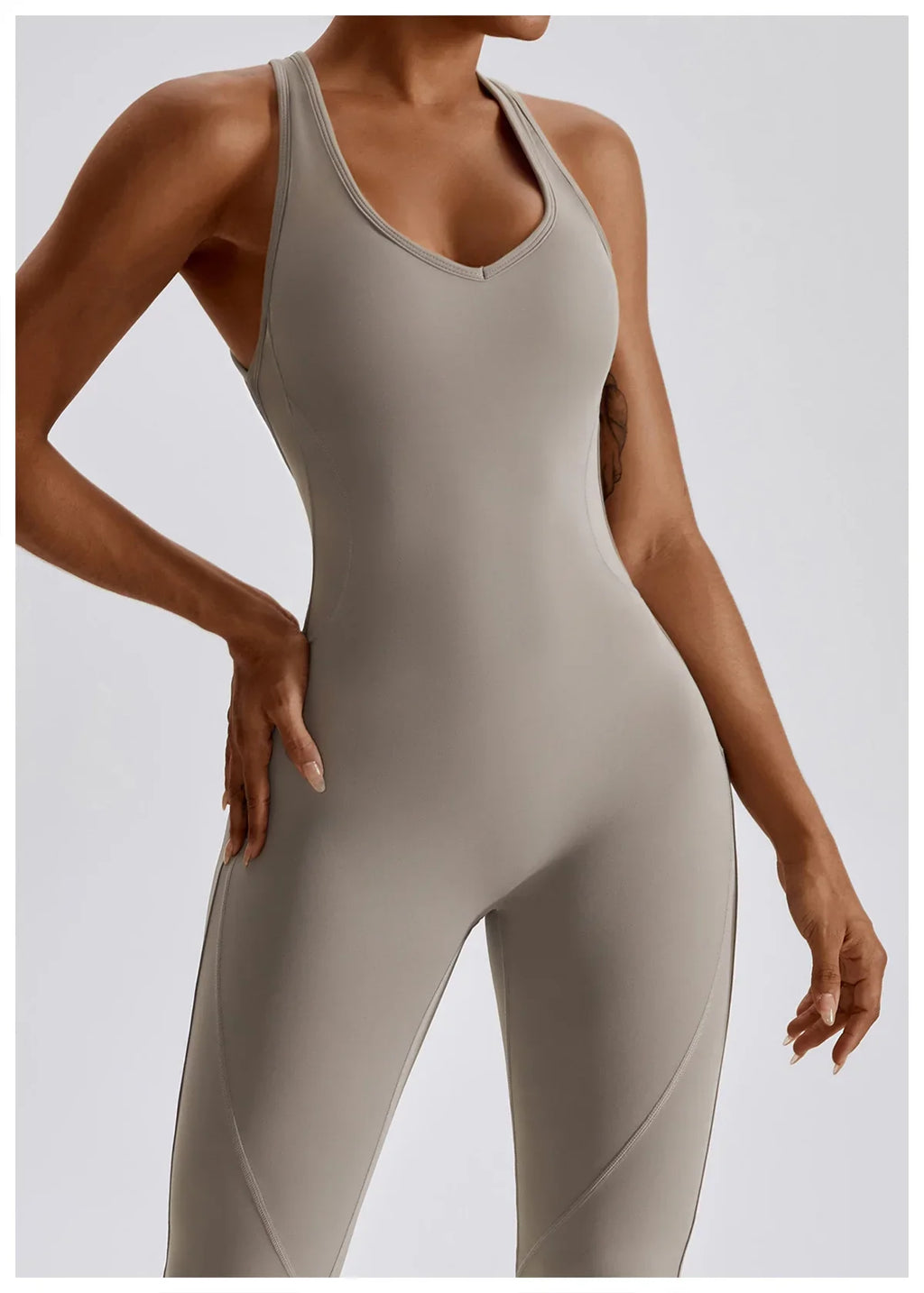 Women Fitness Bodysuit Backless One Piece Yoga Set Jumpsuit Sports Gym Workout Clothes Tights Active Wear Slim Playsuit Female