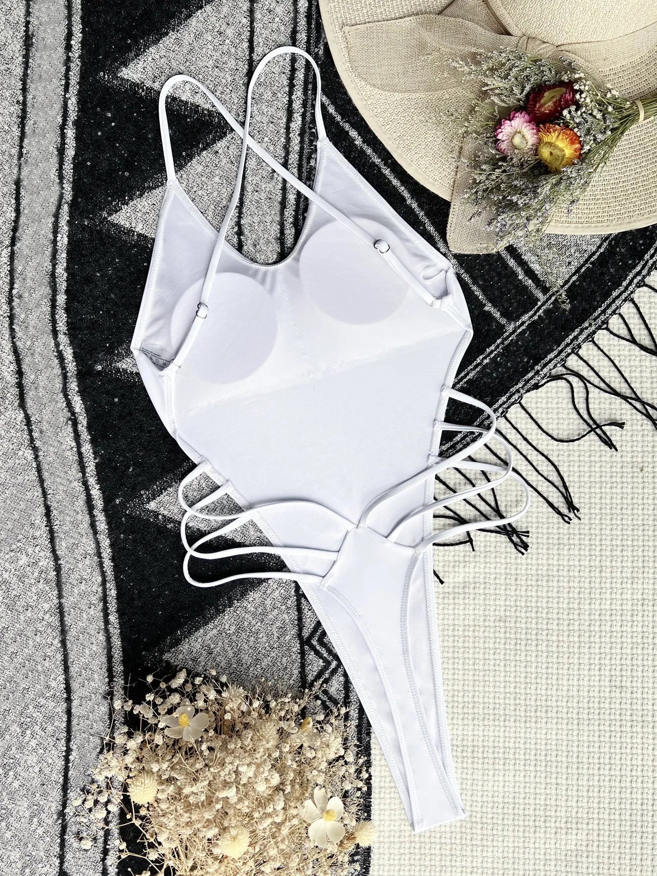Sexy Backless Bikinis One Piece Swimsuit Bandage Bikini Thong Swimsuit Swimwear Biquini Conjunto De Bikini Tankini Beachwear