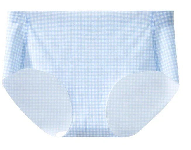 Sexy Kawaii Checkered Bralette Small Bust Lift Japanese Style Anti-Sagging Wirefree Pure Cotton Set Breathable Comfort Bra S-XL