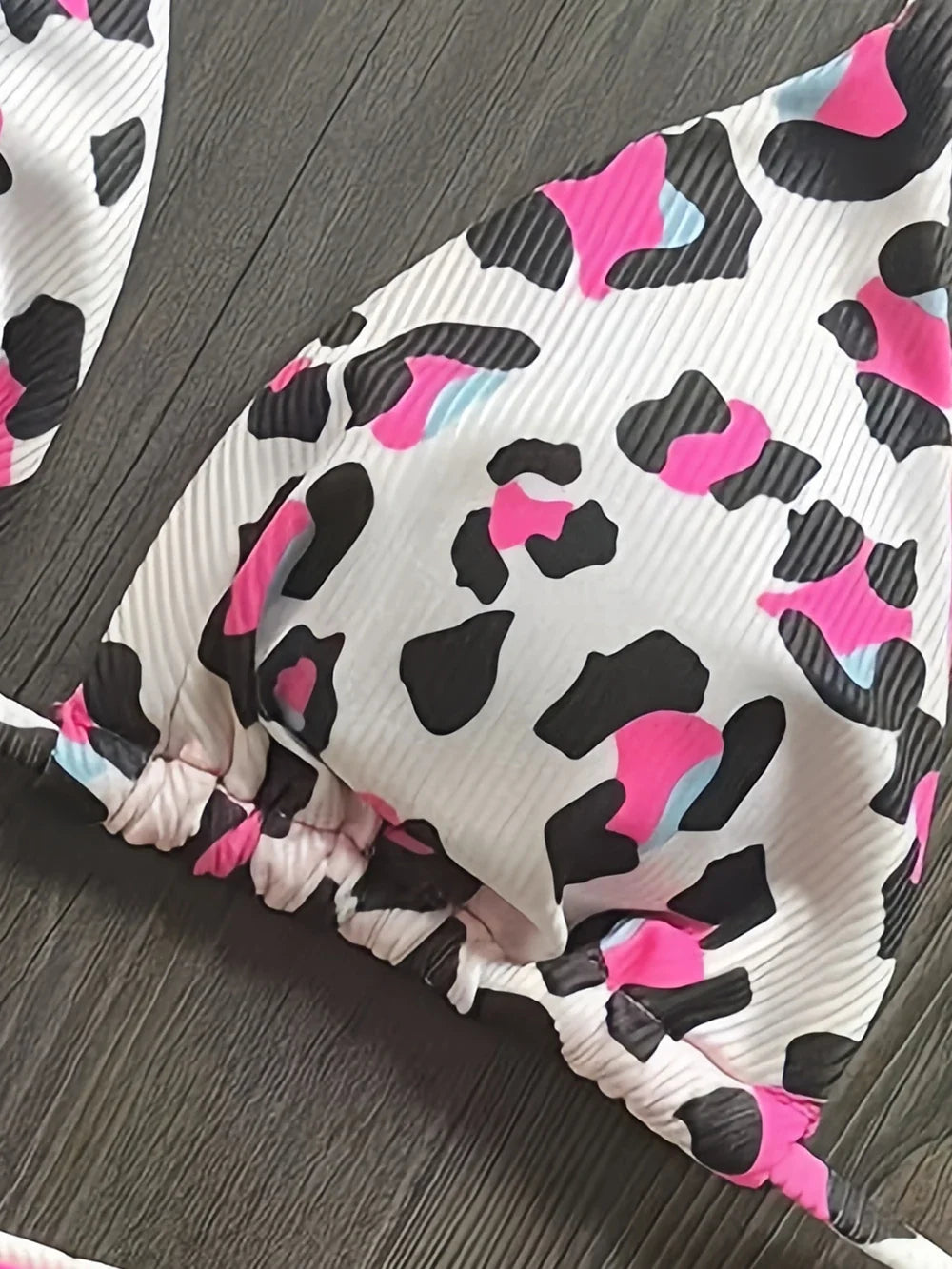 New Women's Bikini Split Print Swimwear Fashion G-string Beach Holiday