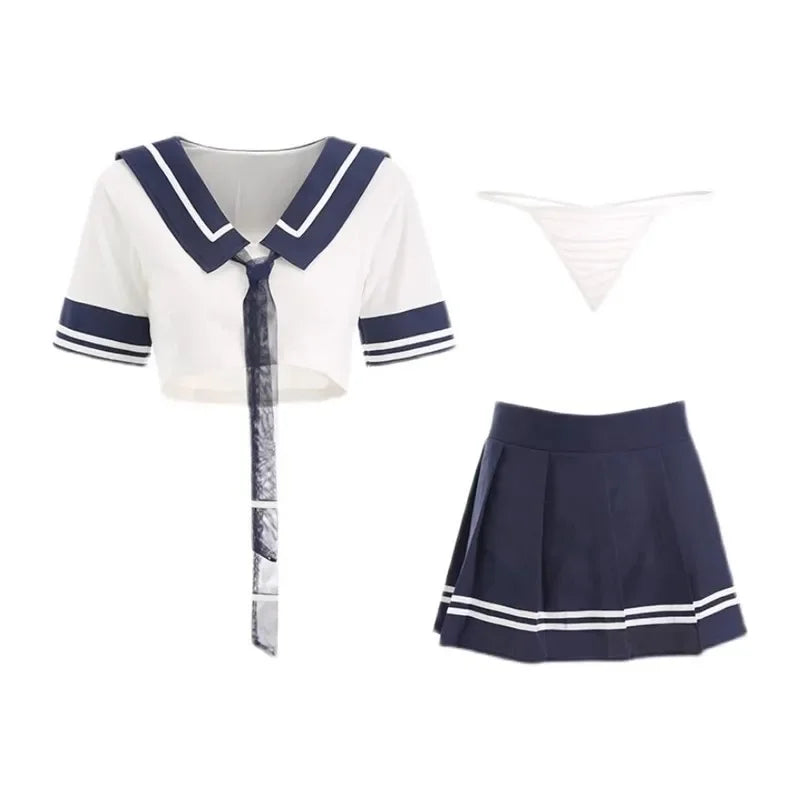 BOHOWAII Cheerleader Costume Schoolgirl Lingerie Dirndl School Girl Sexy Costumes Women Cosplay Halloween Disfraz Mujer Sexi
