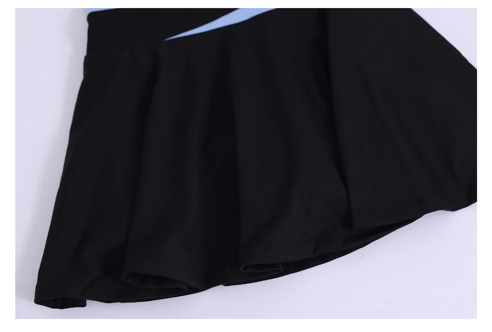 Women's Color Blocked Tennis Dresses Women Hollow Back Cross One Piece Sports Suits Built in Shorts with Pocket Yoga Golf Skirt