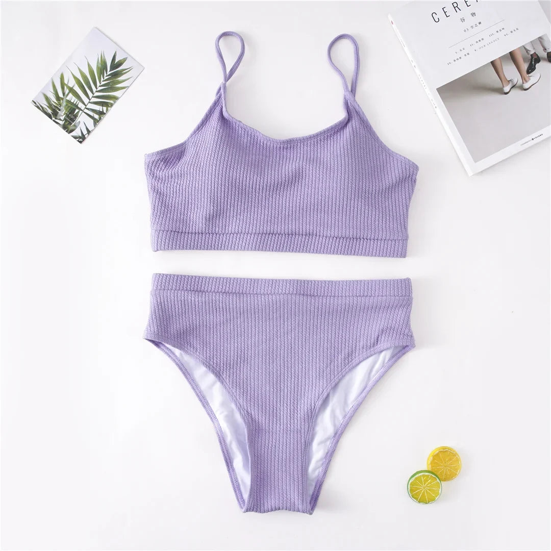 0XL - 4XL 7 Colors Bikini Plus Size Large Size Swimwear Women Swimsuit Female Two-Pieces Bikini Set Bather Bathing Suit V3774B