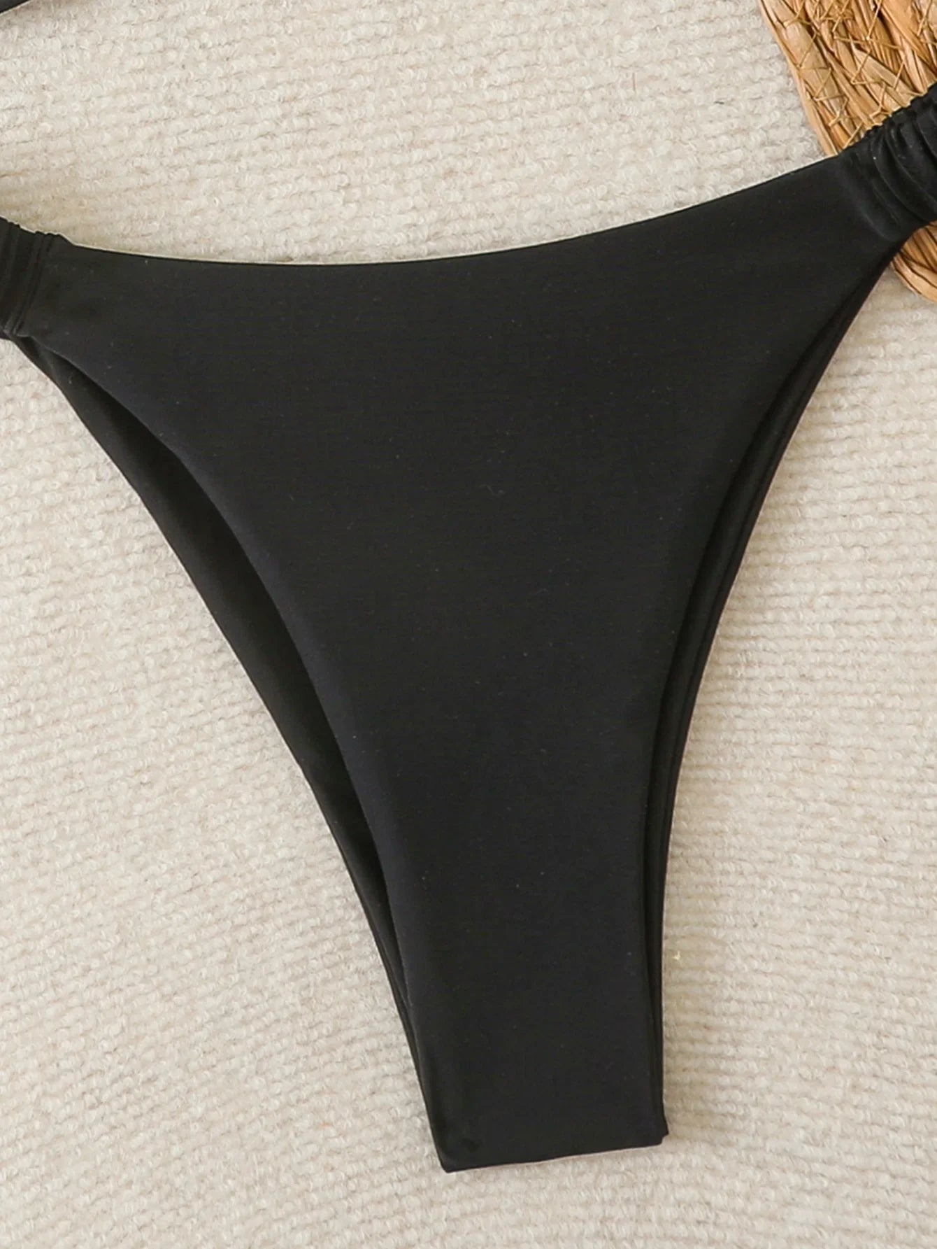 Strappy Bandeau Thong Bikinis 2026 Women Sexy Swimsuit Solid Brazilian Swimwear Female Bathers Bathing Swimming Swim Suit