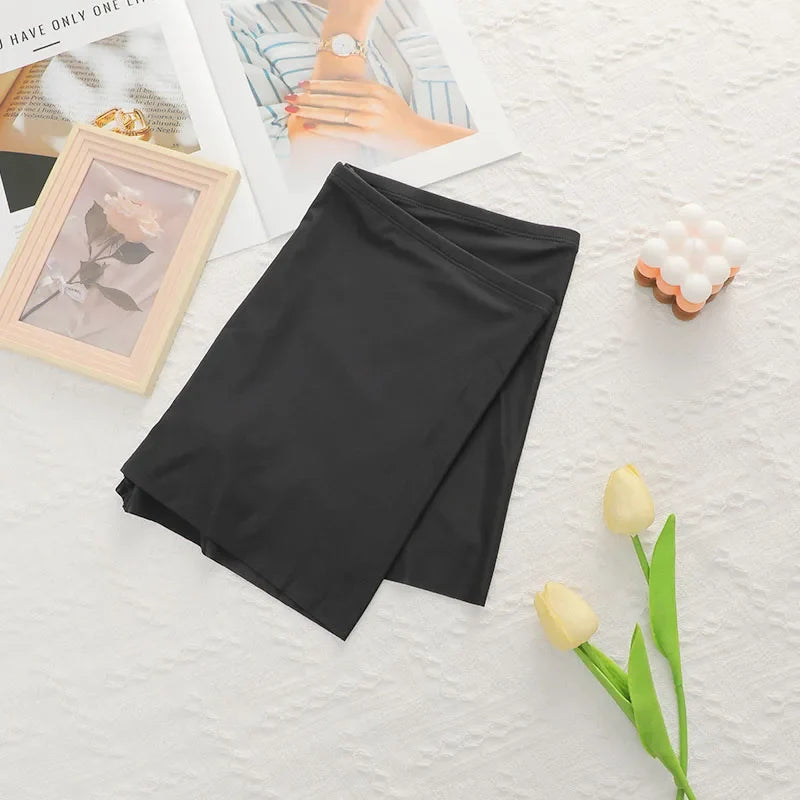 Women's Oversized Underwear With Ice Silk Seamless And Non Tight Safety Pants, Anti Glare Suitable For Plump Women XL-4XL Z2420