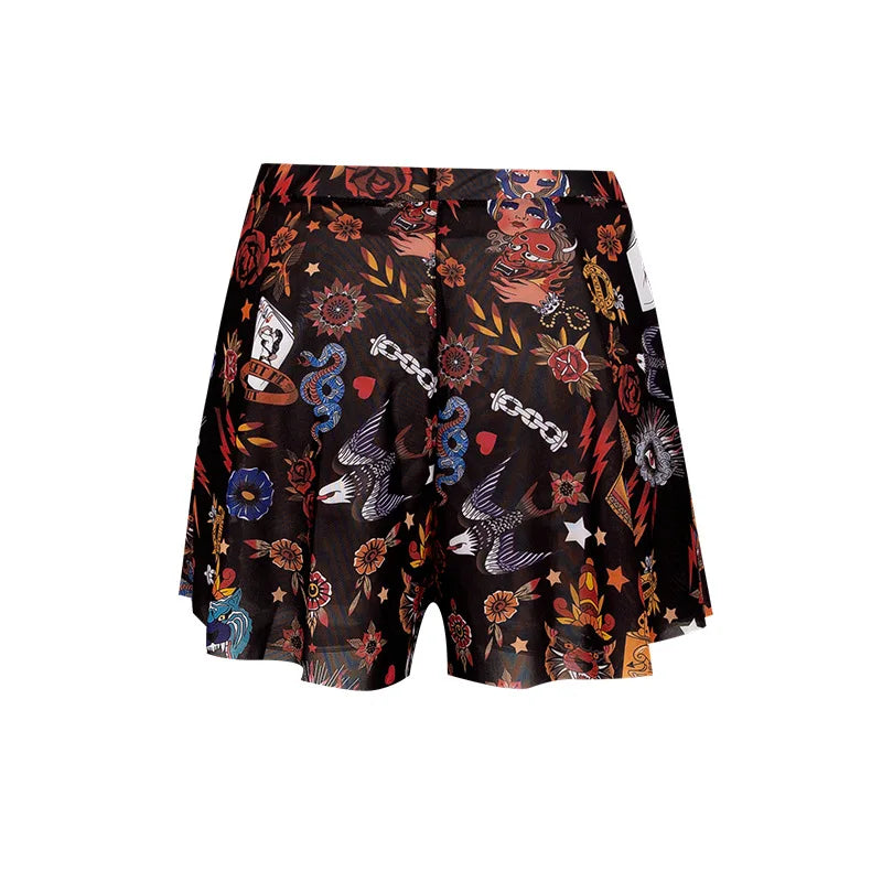 Mesh Women Trim Cover Up Shorts Beach Swimsuit Cover-Ups For Swimwear Beach Shorts 2026 Summer Beachwear Swimwear Sarong Pants
