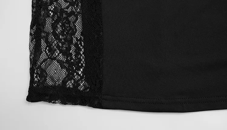 Ahagaga Eelgant Straps Women's Dresses Patchwork Lace SheathSolid Camisole Sleeveless Party Trend Fashion Female Vestidos Robes