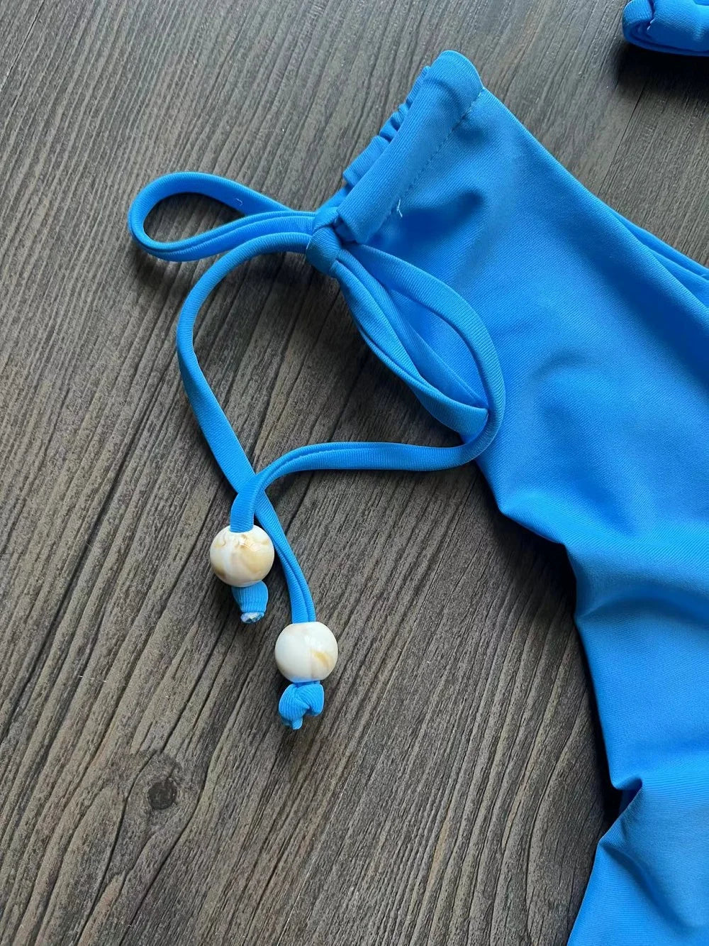 New Solid Color Bikini Set 2026 Women's Swimsuit Hanging Neck Rope Split Swimsuit 2-piece Set Summer Beachwear