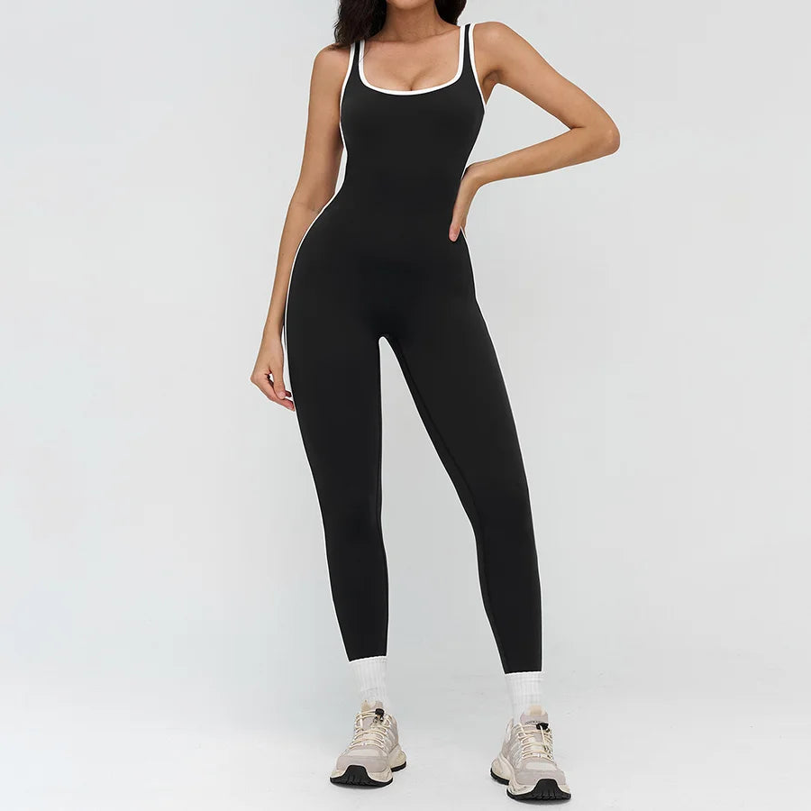 Women Jumpsuit Gym Set Yoga Suit Back Cross Sportswear Sports Jumpsuit Fitness Dance Performance Rompers Workout Bodysuits