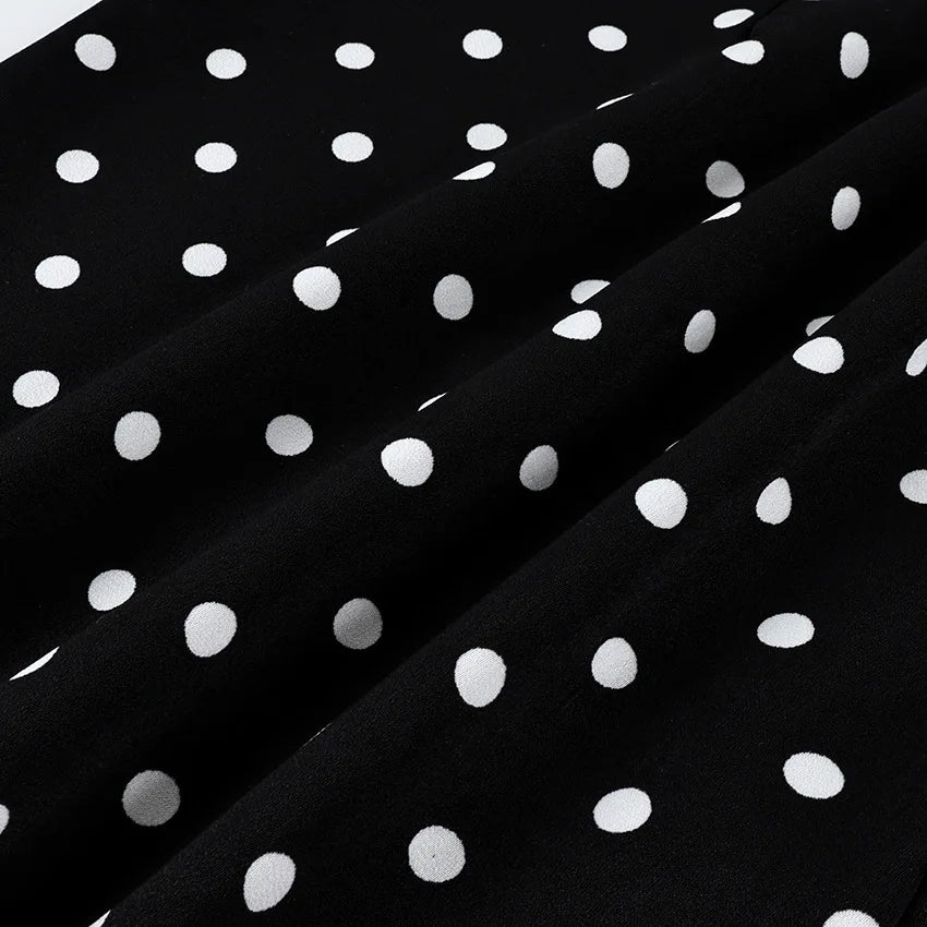 FDYOUI 2026 Woman Clothes Lace Patchwork Polka Dot Skirts Female Sexy Tight Short Skirt Black Party Night Club Dress Streetwear