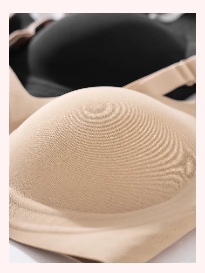 Push Up Bra for Small Bust – Seamless Wirefree Bralette with Cross Back, Soft Support Lift & Anti-Sagging Comfort Invisible Wear